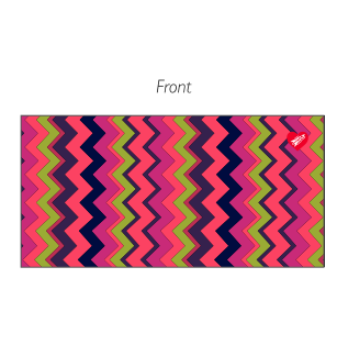 Quick Dry Towel Pink Zigzag