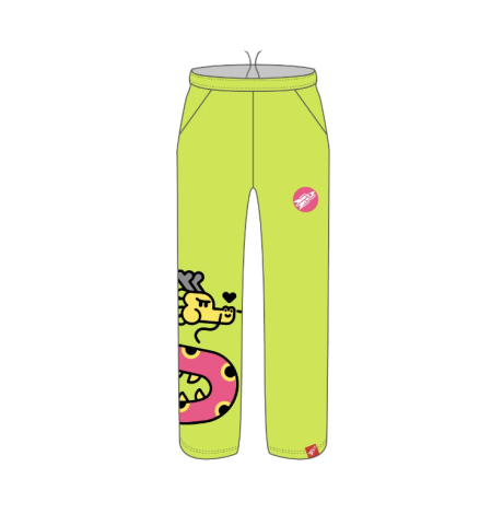 Rocket Science Sports Pajama Pants Dragon Mustard