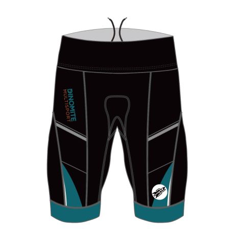 ROCKET ELITE Men&#039;s Tri Shorts - 8 inch Inseam - Dinomite