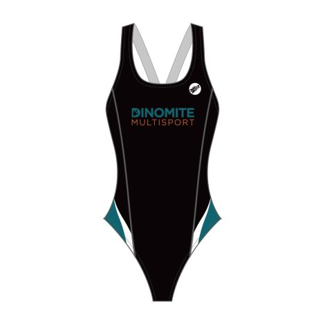 Flight Performance Women's Custom Racer Back Swimsuit - Dinomite