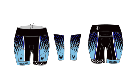 RJ Women's Cycling Shorts - 8 inch Inseam - FEISTY FOX
