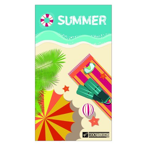 Quick-Dry Towel Summer Beach Time