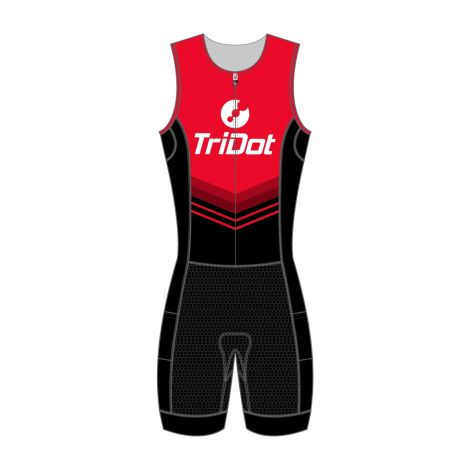  ROCKET RJ Men's 1pc Tri Suit - 8 inch Inseam - RED