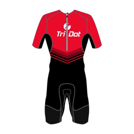 Rocket Tech Race Suit CUSTOM Men's 1PC Mid-Sleeve  - 8 inch Inseam -RED