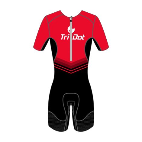 Rocket Tech Custom Women's Mid-Sleeve Trisuit -RED